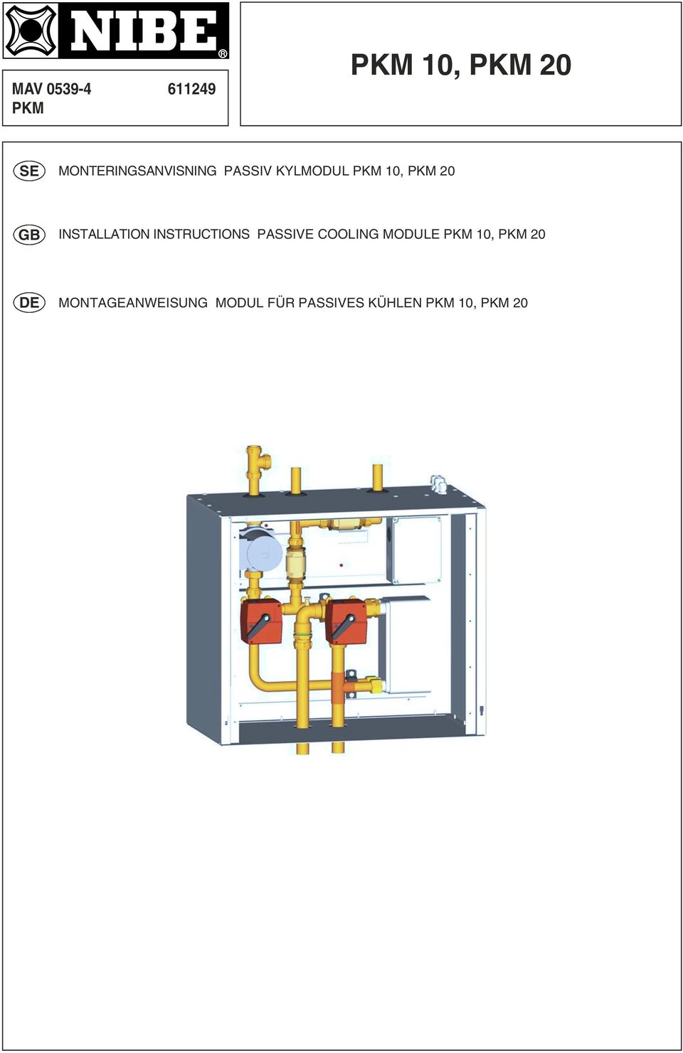 INSTALLATION INSTRUCTIONS PASSIVE COOLING