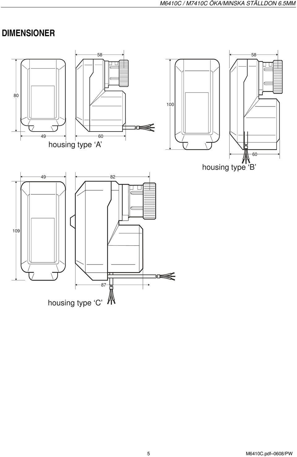 housing type 60 49 82 housing type