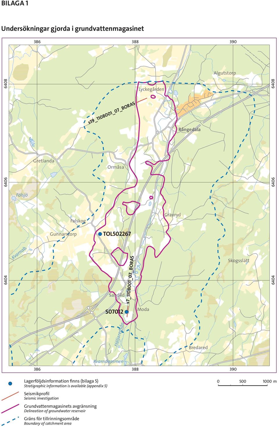 Sandlid s7_1108001_07_boras Skogsslätt 6404 S07012 Moda Häljaredsån Bredared Kvarndammen 386 388 Lagerföljdsinformation finns (bilaga 5)