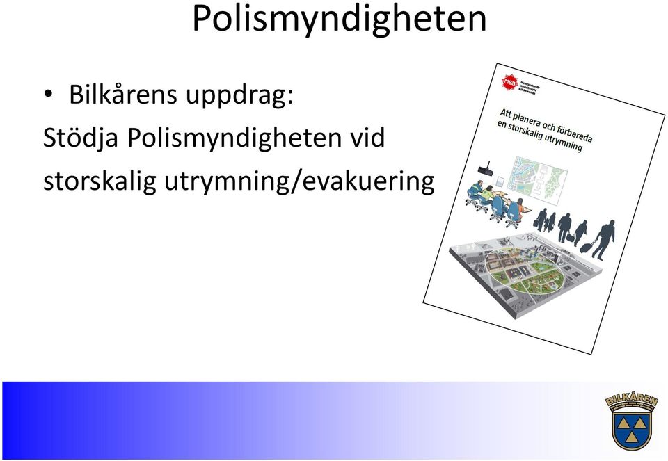 Stödja  vid storskalig