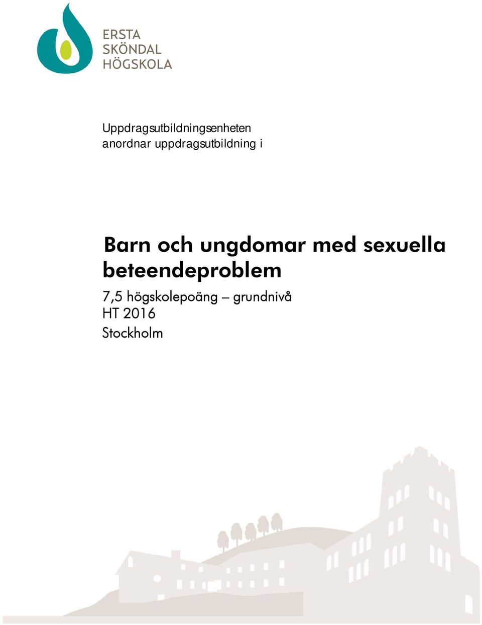 ungdomar med sexuella beteendeproblem