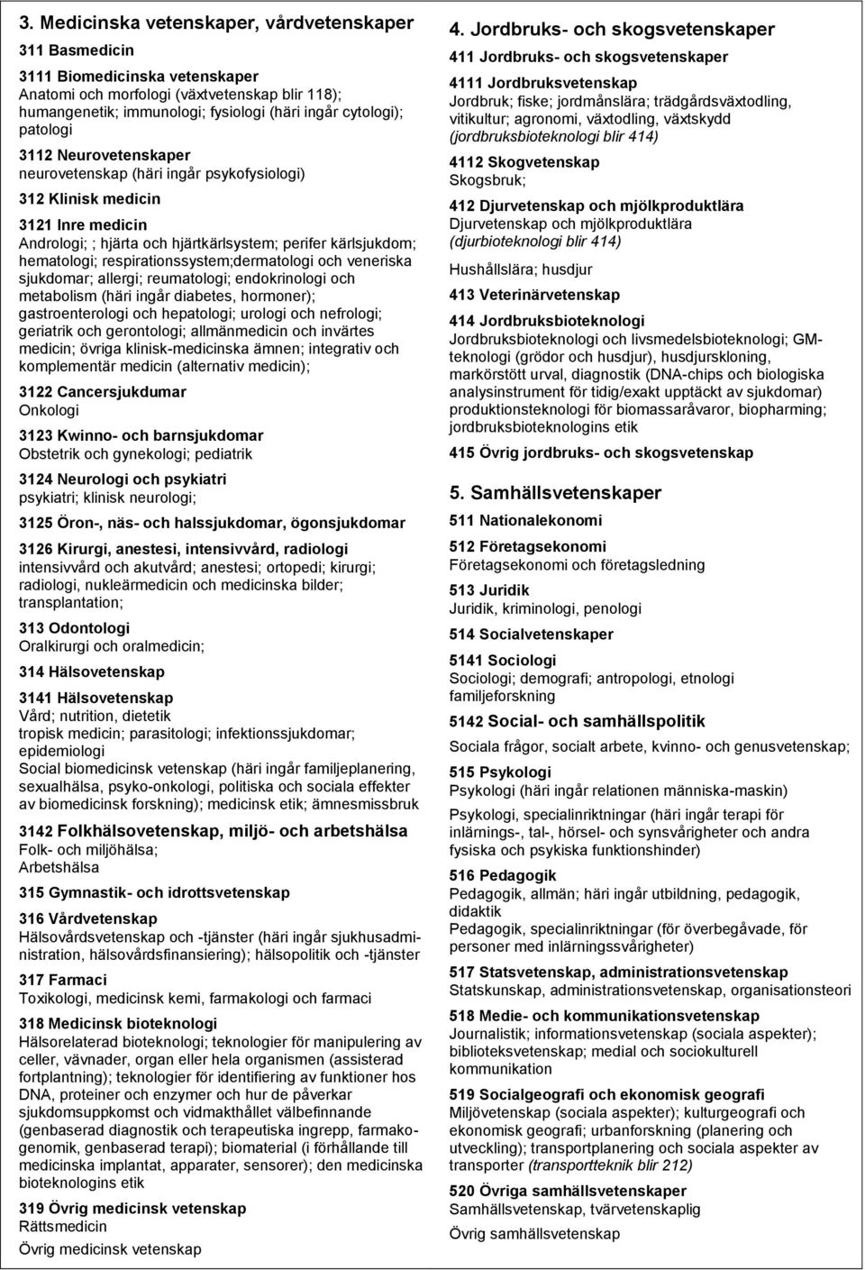 respirationssystem;dermatologi och veneriska sjukdomar; allergi; reumatologi; endokrinologi och metabolism (häri ingår diabetes, hormoner); gastroenterologi och hepatologi; urologi och nefrologi;