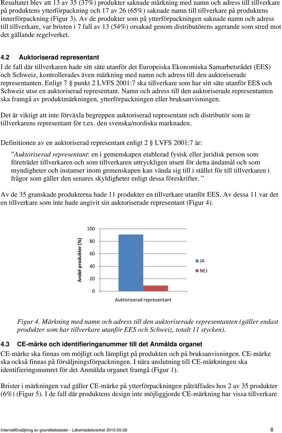 2 Auktoriserd representnt I de fll där tillverkren hde sitt säte utnför det Europeisk Ekonomisk Smrbetsrådet (EES) och Schweiz, kontrollerdes även märkning med nmn och dress till den uktoriserde