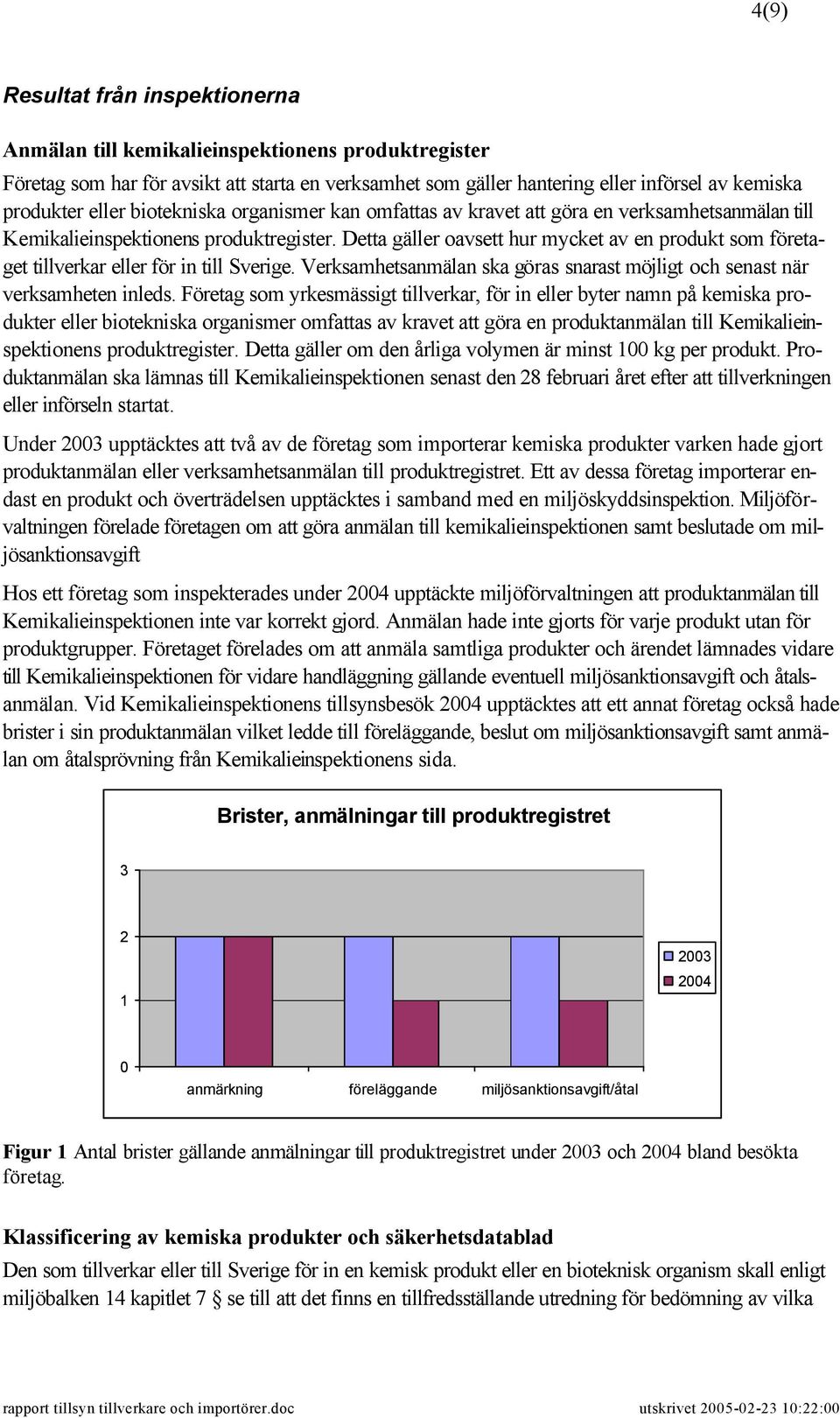 Detta gäller oavsett hur mycket av en produkt som företaget tillverkar eller för in till Sverige. Verksamhetsanmälan ska göras snarast möjligt och senast när verksamheten inleds.