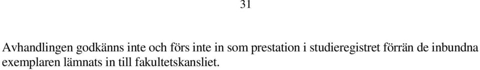 studieregistret förrän de inbundna