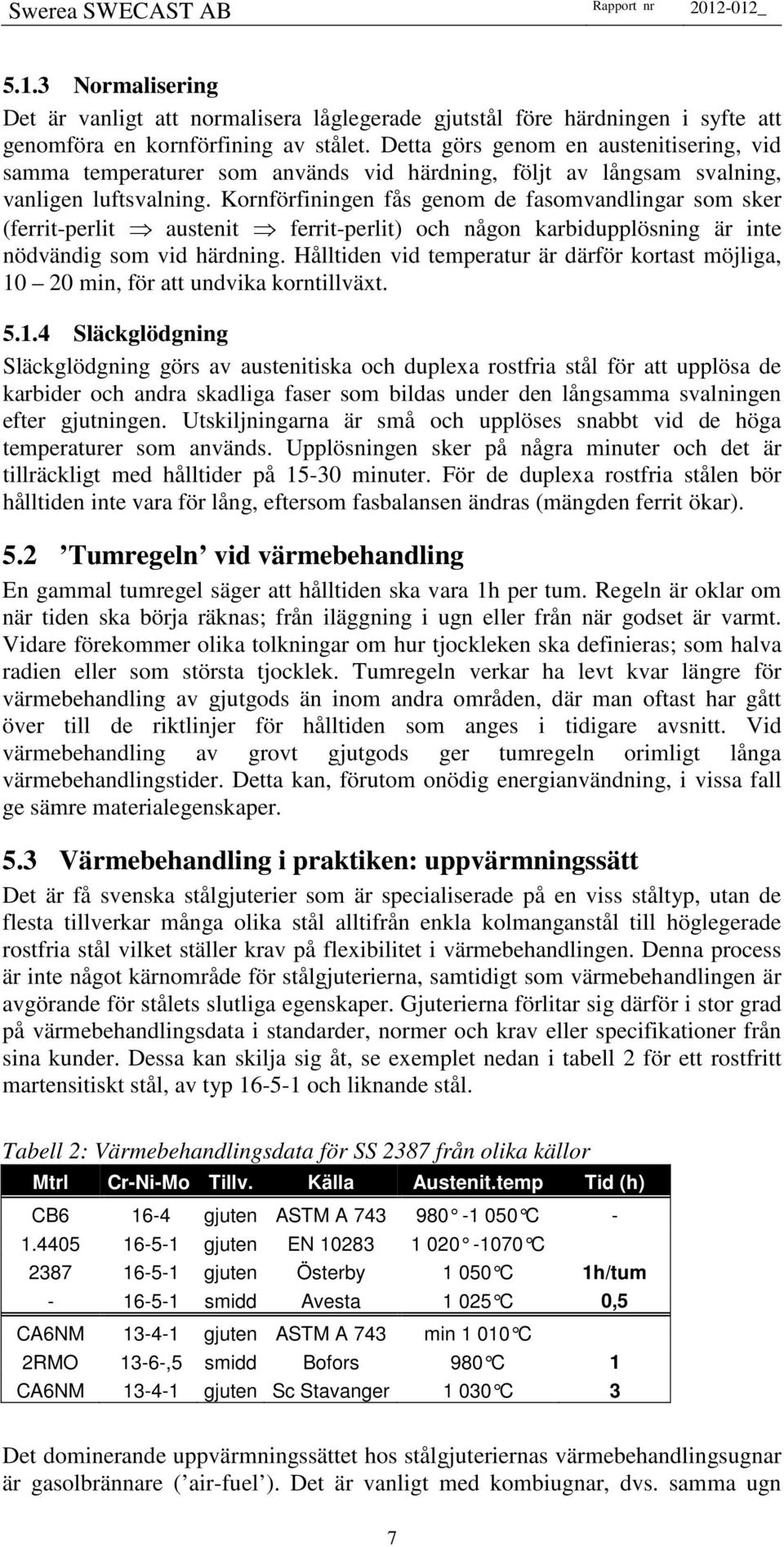 Kornförfiningen fås genom de fasomvandlingar som sker (ferrit-perlit austenit ferrit-perlit) och någon karbidupplösning är inte nödvändig som vid härdning.
