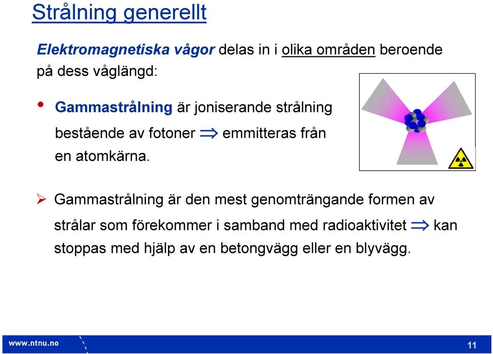 en atomkärna.