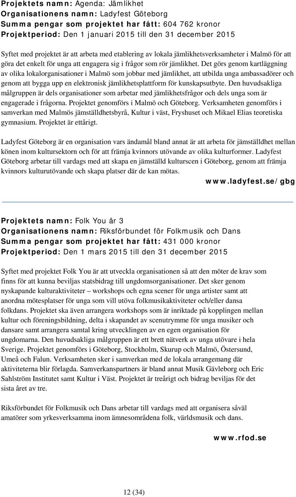 Det görs genom kartläggning av olika lokalorganisationer i Malmö som jobbar med jämlikhet, att utbilda unga ambassadörer och genom att bygga upp en elektronisk jämlikhetsplattform för kunskapsutbyte.