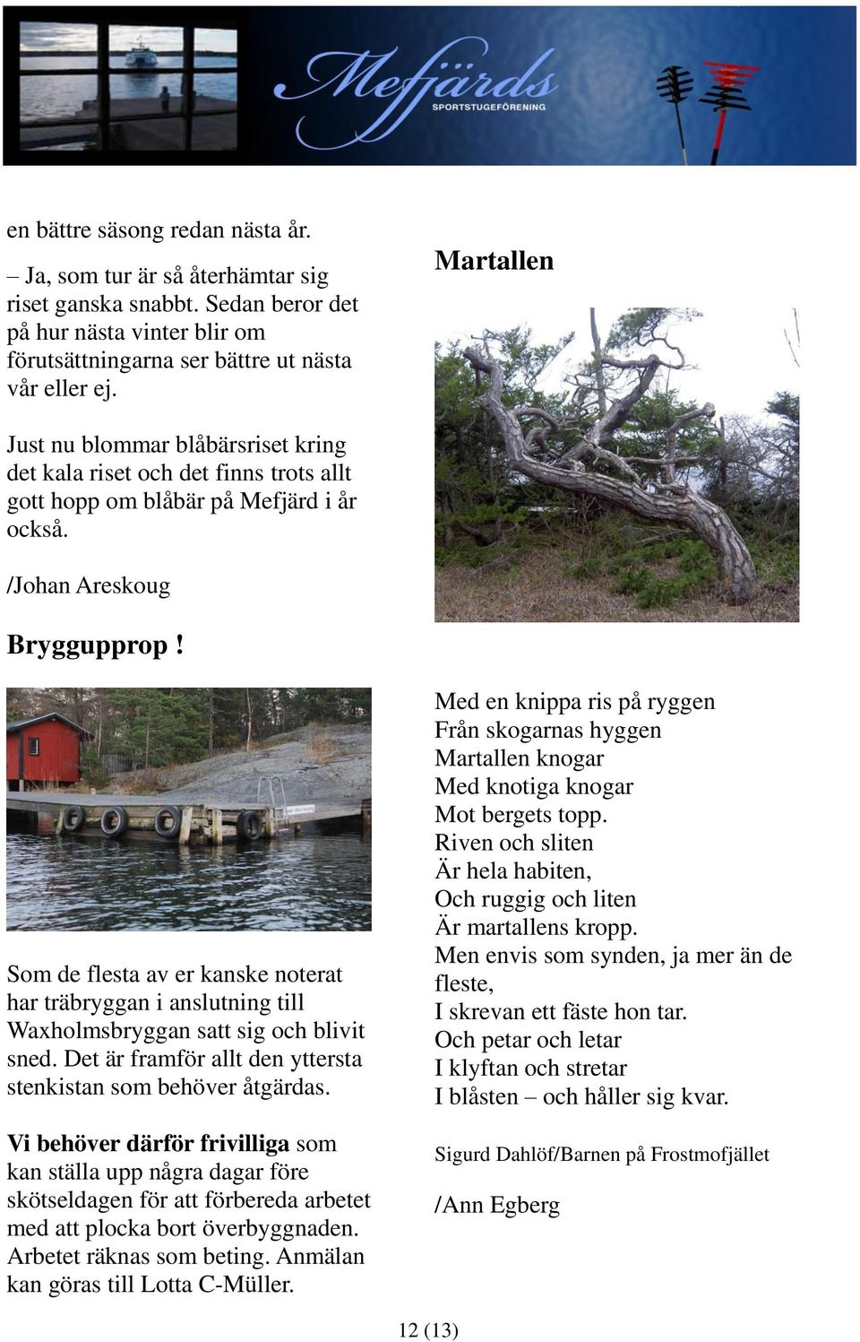 Som de flesta av er kanske noterat har träbryggan i anslutning till Waxholmsbryggan satt sig och blivit sned. Det är framför allt den yttersta stenkistan som behöver åtgärdas.