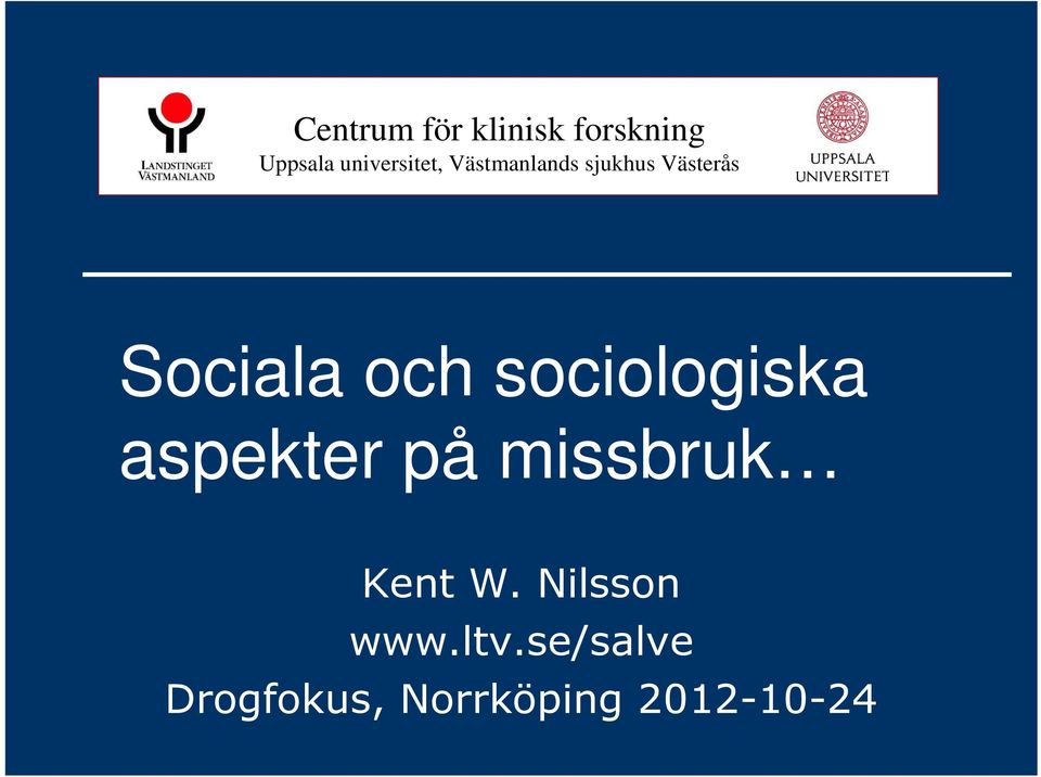 Sociala och sociologiska aspekter på missbruk