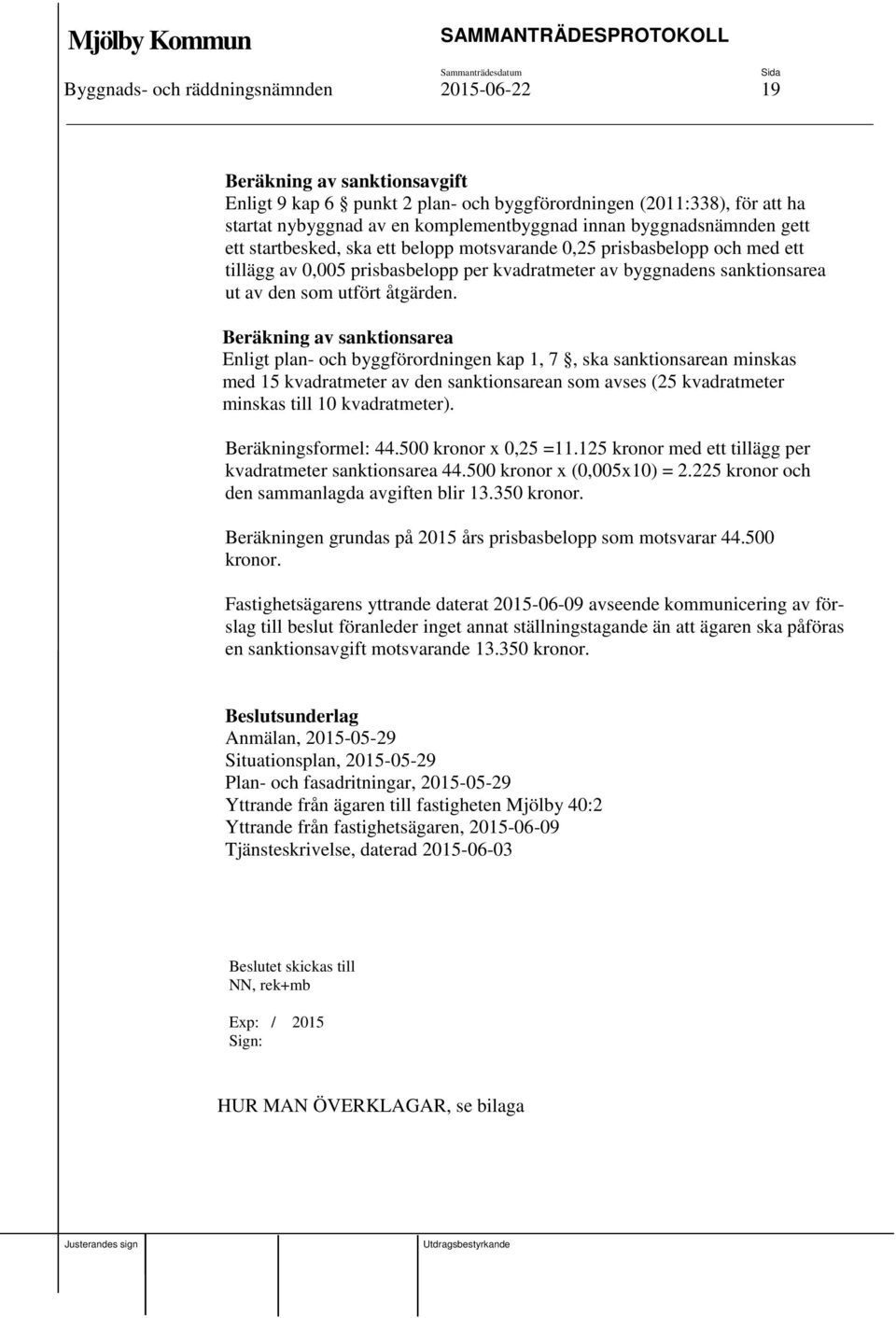 åtgärden.