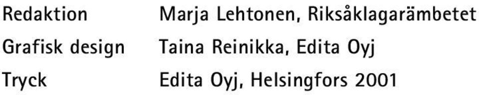 design Taina Reinikka, Edita