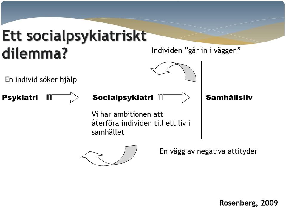 Psykiatri Socialpsykiatri Samhällsliv Vi har ambitionen