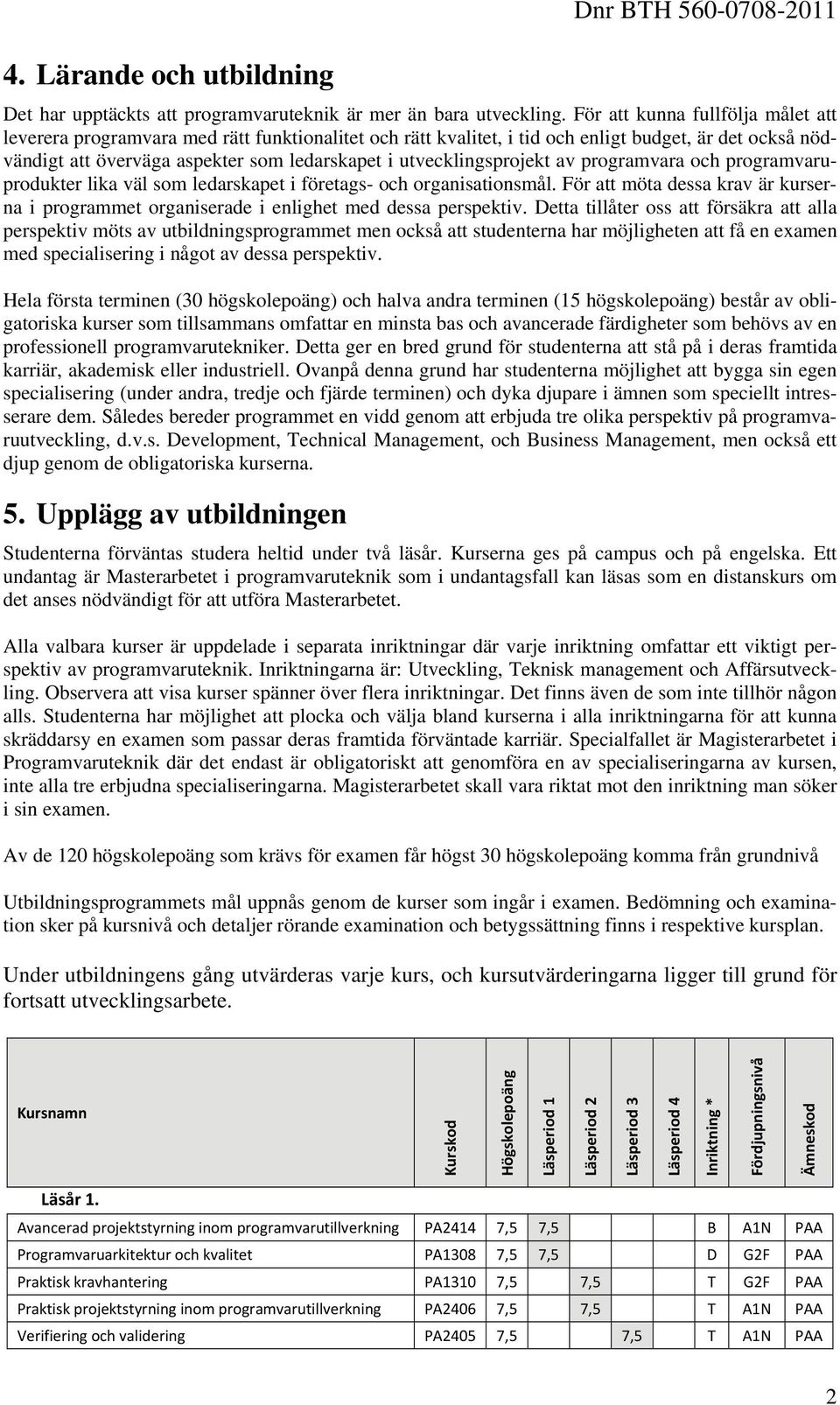 utvecklingsprojekt av programvara och programvaruprodukter lika väl som ledarskapet i företags- och organisationsmål.