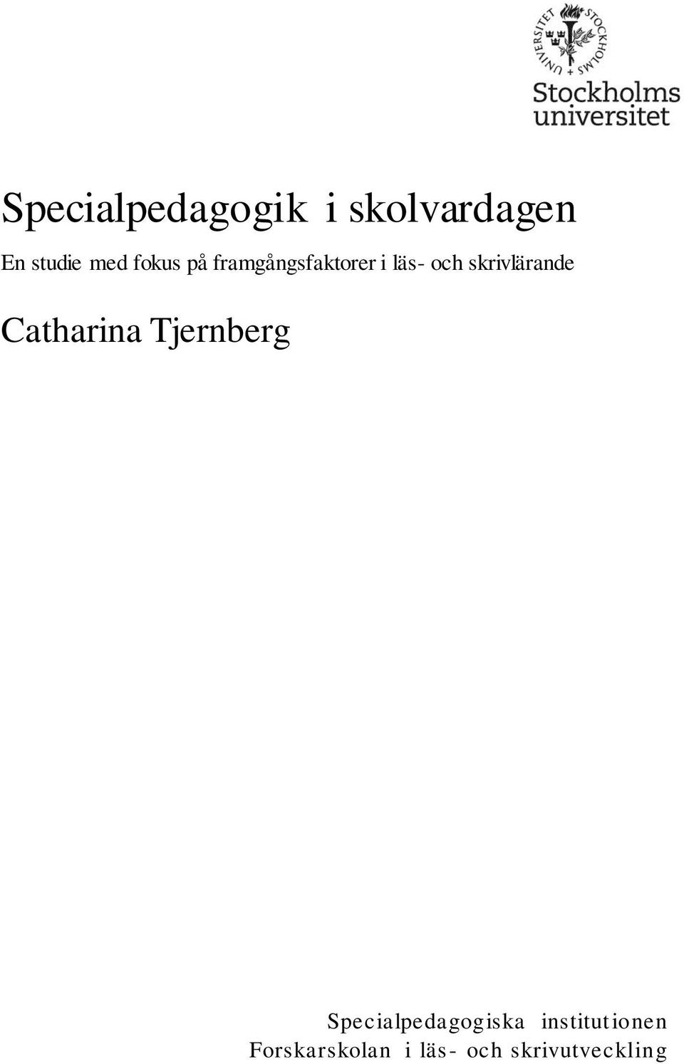 skrivlärande Catharina Tjernberg