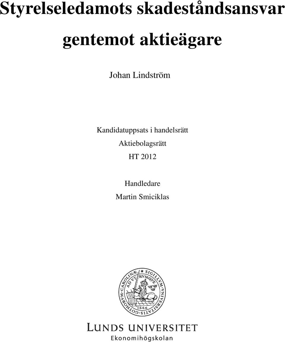 Kandidatuppsats i handelsrätt