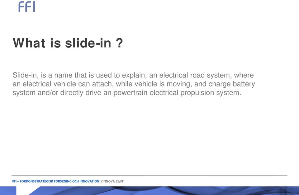 electrical och utvecklings- road system, where an electrical vehicle can