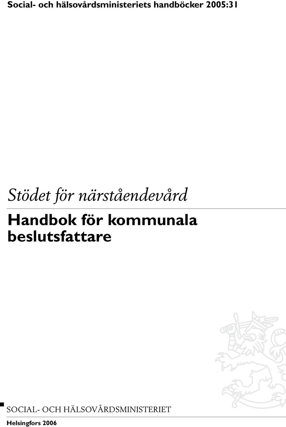 närståendevård Handbok för kommunala