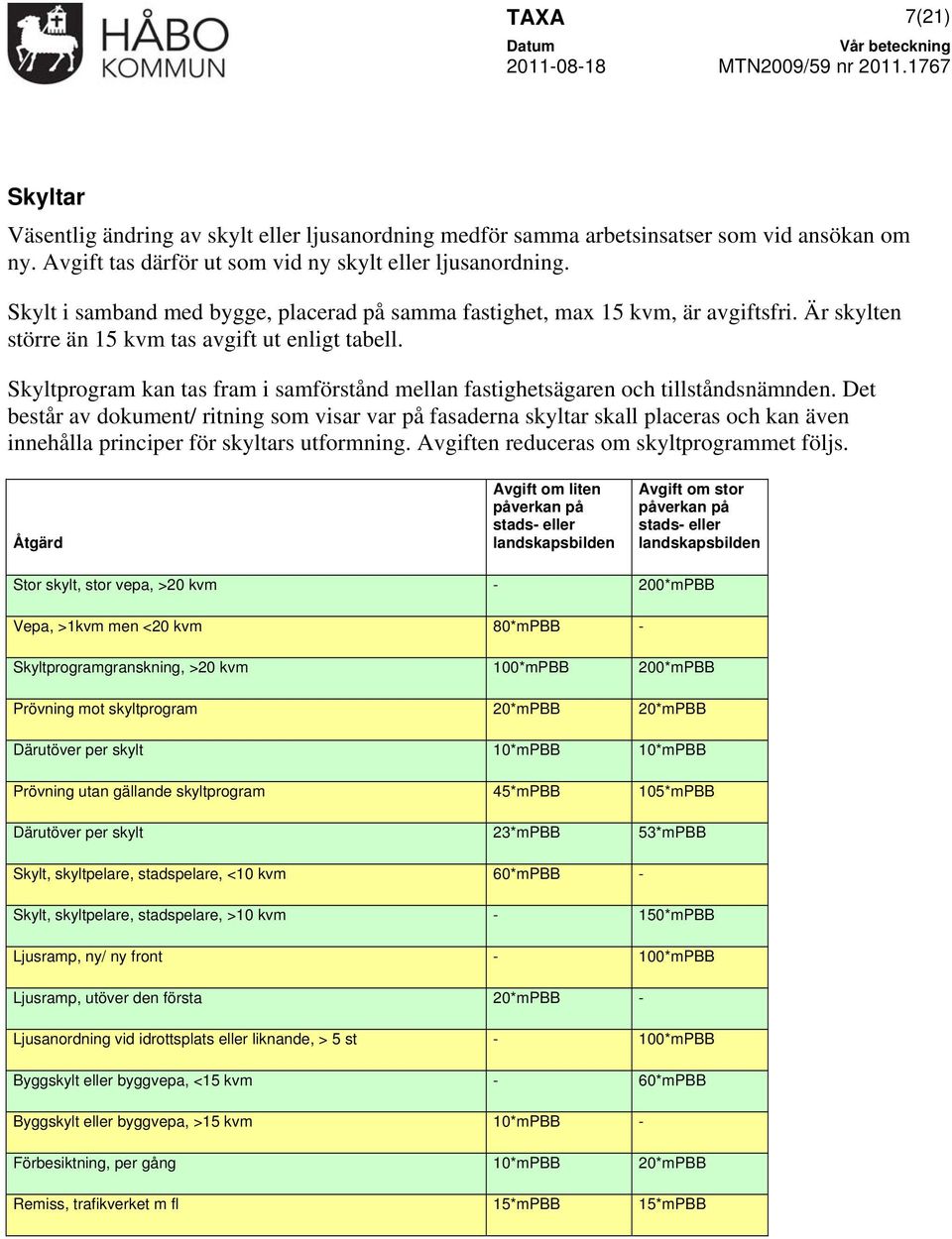 Skyltprogram kan tas fram i samförstånd mellan fastighetsägaren och tillståndsnämnden.