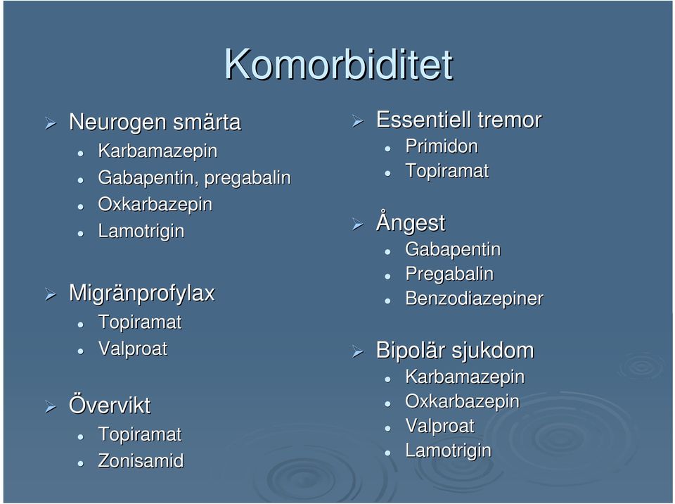 Topiramat Zonisamid Essentiell tremor Primidon Topiramat Ångest Gabapentin