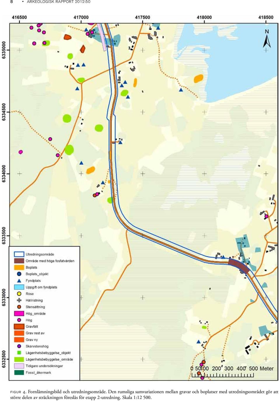 Den rumsliga samvariationen mellan gravar och boplatser med