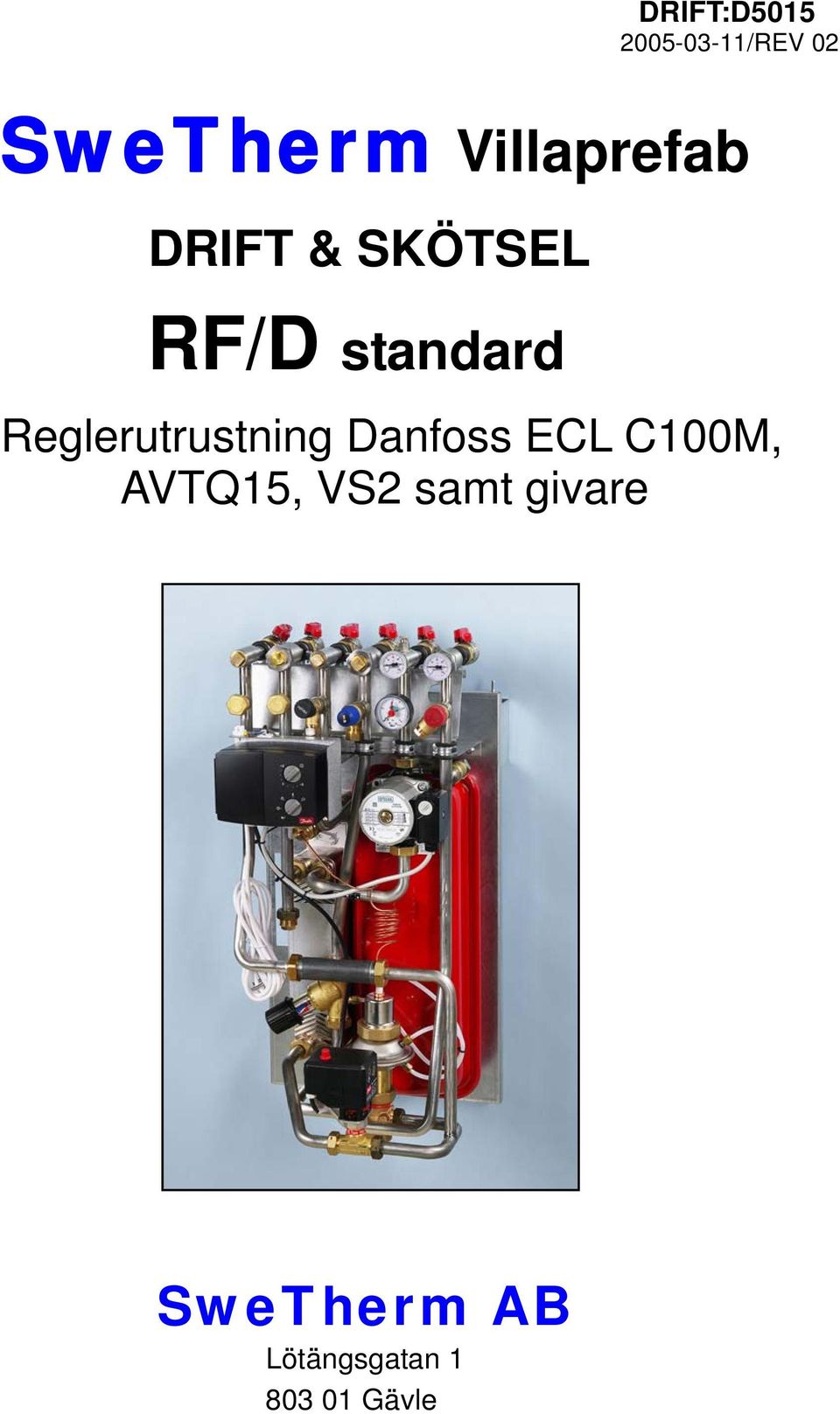 Reglerutrustning Danfoss ECL C100M, AVTQ15,