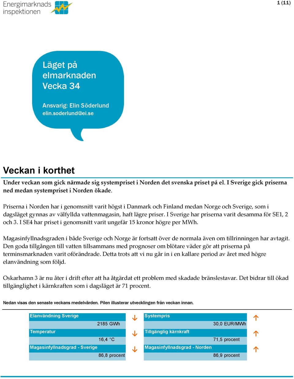 Priserna i Norden har i genomsnitt varit högst i Danmark och Finland medan Norge och Sverige, som i dagsläget gynnas av välfyllda vattenmagasin, haft lägre priser.