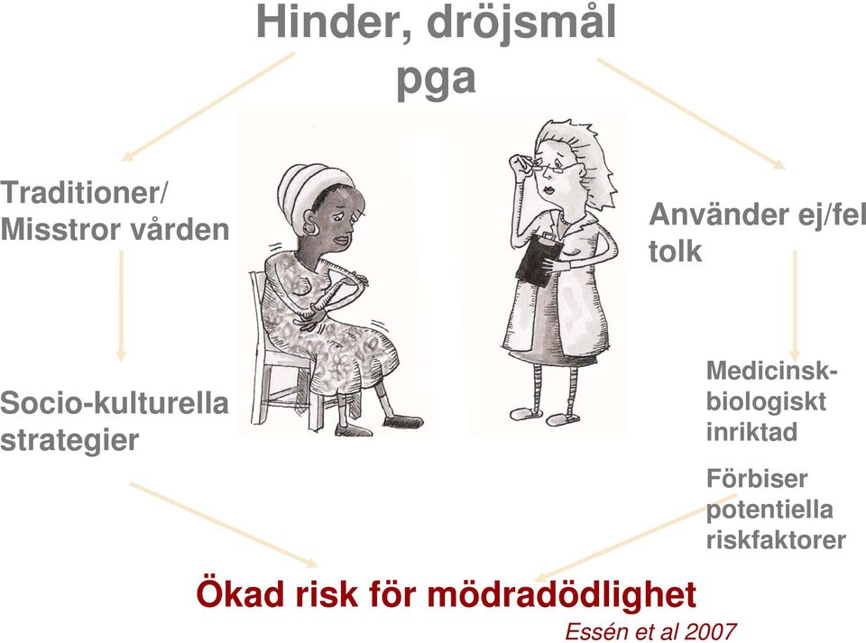 Ökad risk för mödradödlighet Essén et al 2007