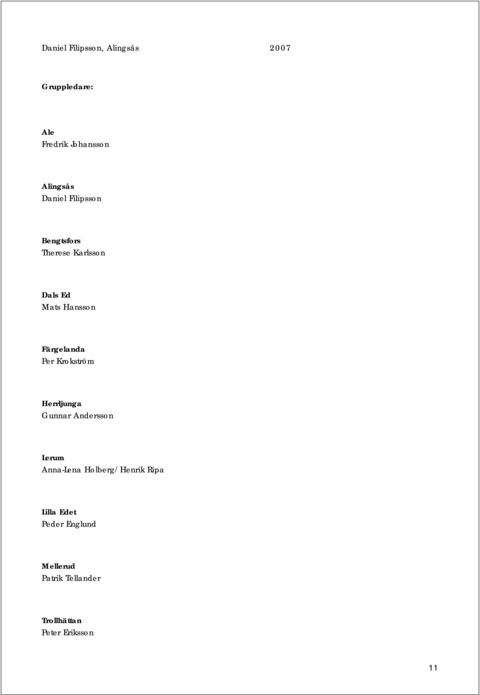 Per Krokström Herrljunga Gunnar Andersson Lerum Anna-Lena Holberg/Henrik Ripa