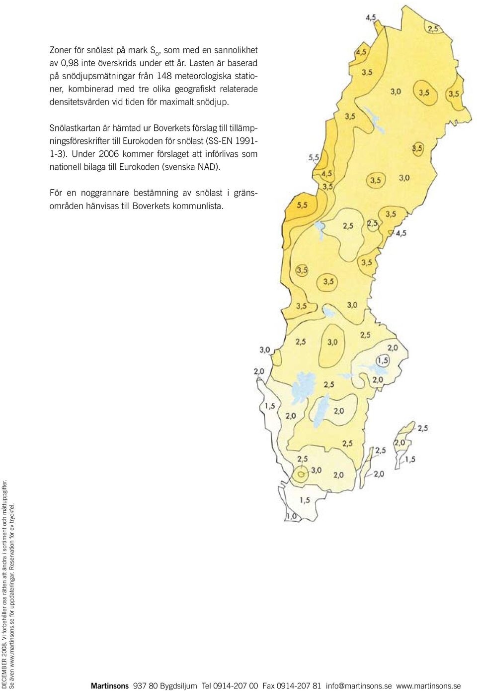 tiden för maximalt snödjup.
