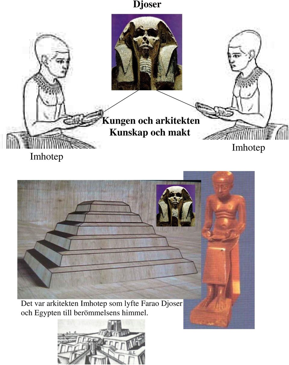 arkitekten Imhotep som lyfte Farao