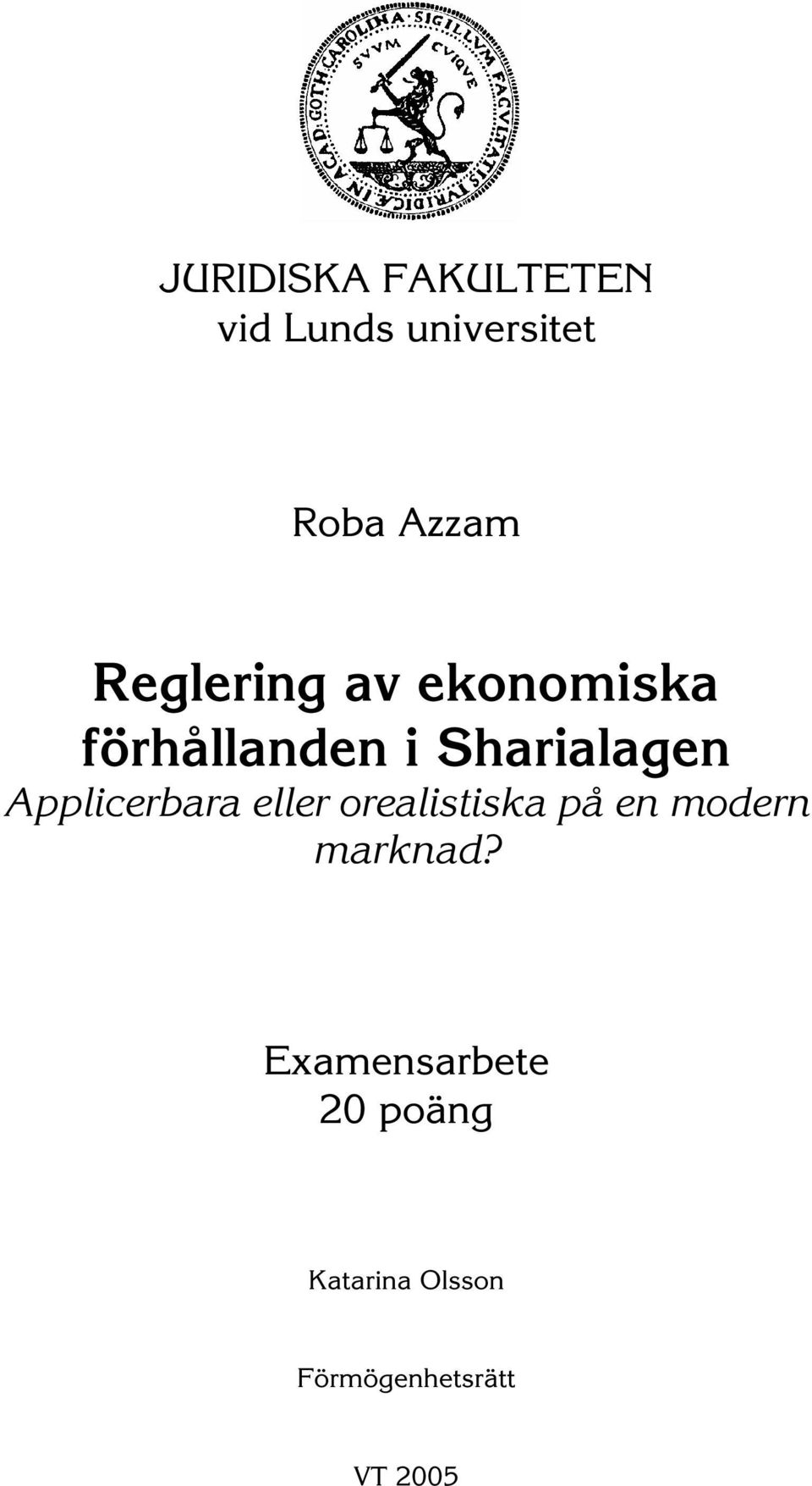 Applicerbara eller orealistiska på en modern marknad?
