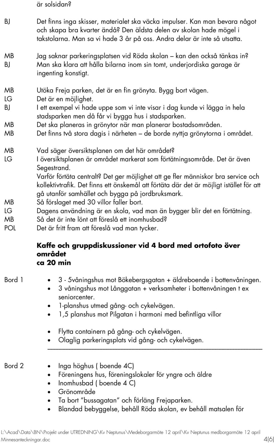 Man ska klara att hålla bilarna inom sin tomt, underjordiska garage är ingenting konstigt. Utöka Freja parken, det är en fin grönyta. Bygg bort vägen. Det är en möjlighet.