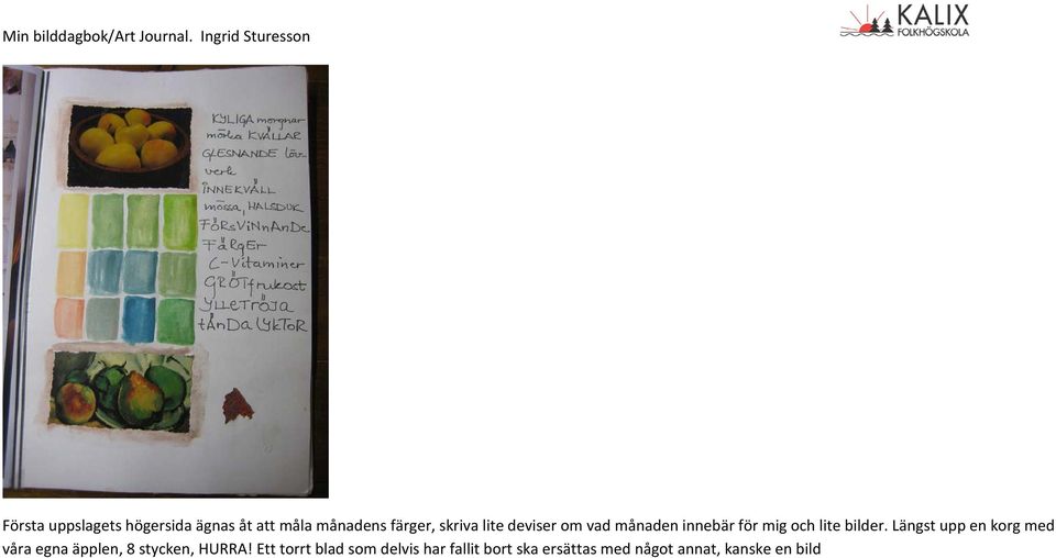 Längst upp en korg med våra egna äpplen, 8 stycken, HURRA!
