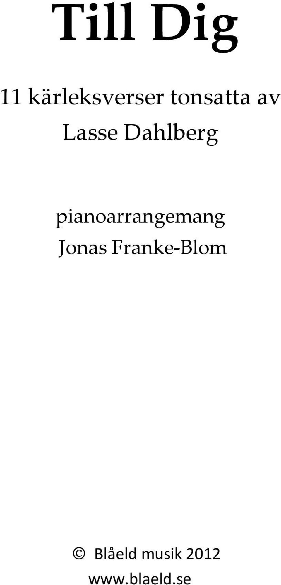 pianoarrangemang Jonas