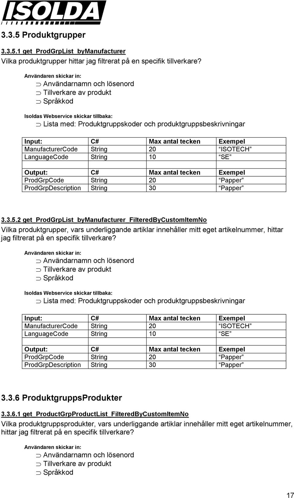 ProdGrpDescription String 30 Papper 3.3.5.