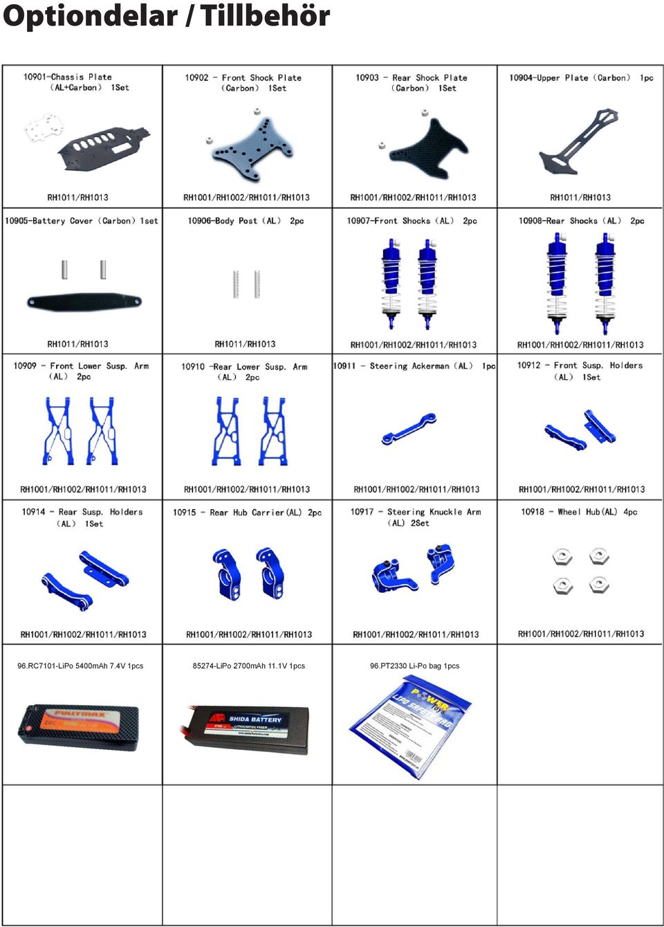 4V 1pcs 85274-LiPo 2700mAh