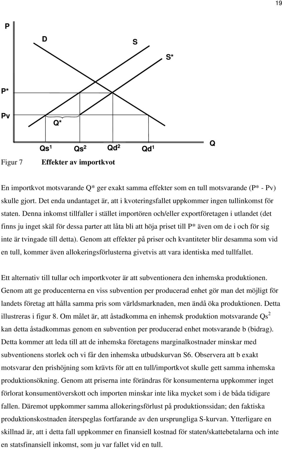 Denna inkomst tillfaller i stället importören och/eller exportföretagen i utlandet (det finns ju inget skäl för dessa parter att låta bli att höja priset till * även om de i och för sig inte är