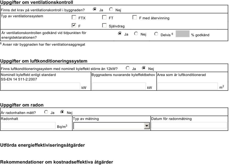 luftkonditioneringssystem med nominell kyleffekt större än 2kW?