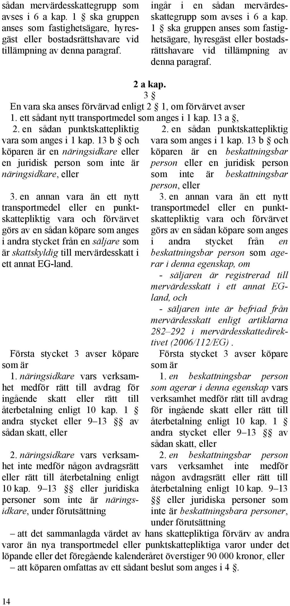 13 b och köparen är en näringsidkare eller en juridisk person som inte är näringsidkare, eller 3.