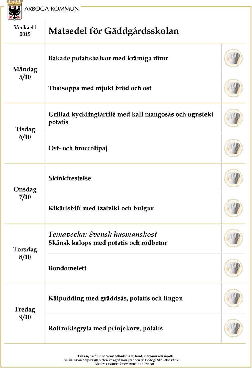 Kikärtsbiff med tzatziki och bulgur 8/10 Temavecka: Svensk husmanskost Skånsk kalops med potatis och