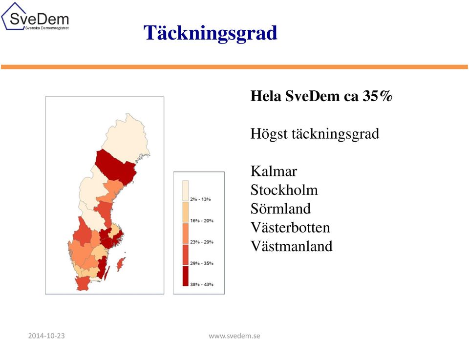 täckningsgrad Kalmar