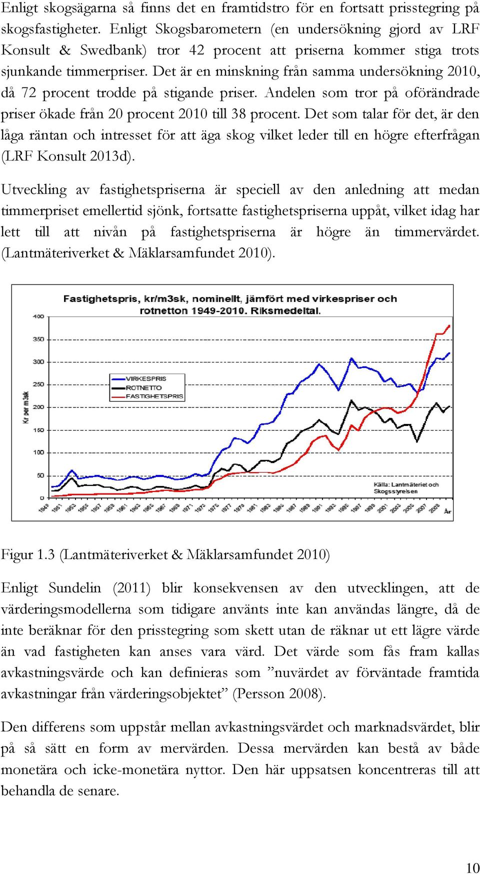 Det är en minskning från samma undersökning 2010, då 72 procent trodde på stigande priser. Andelen som tror på oförändrade priser ökade från 20 procent 2010 till 38 procent.