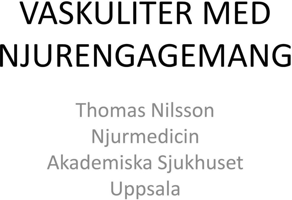 Nilsson Njurmedicin