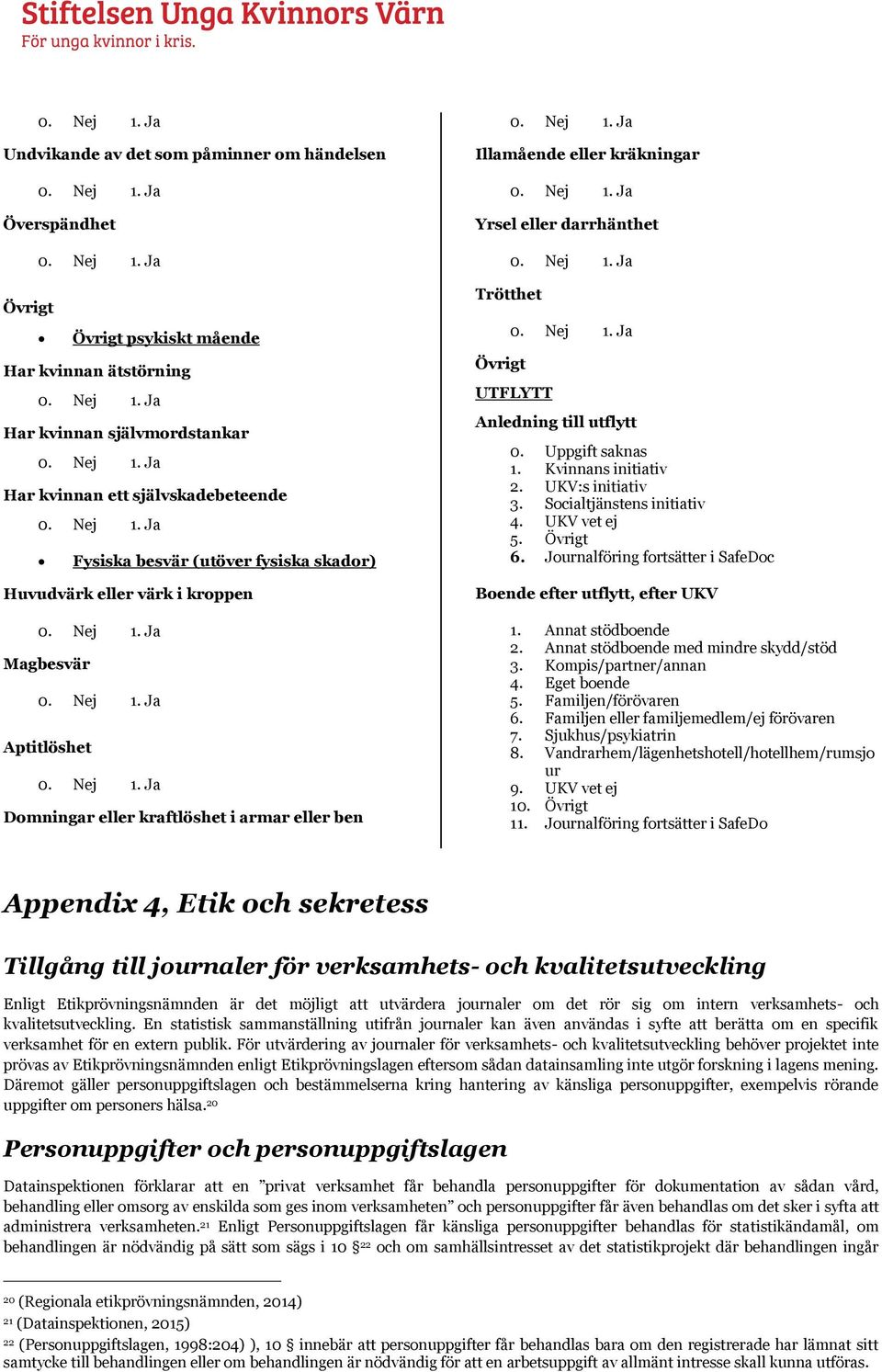 Anledning till utflytt 0. Uppgift saknas 1. Kvinnans initiativ 2. UKV:s initiativ 3. Socialtjänstens initiativ 4. UKV vet ej 5. Övrigt 6.