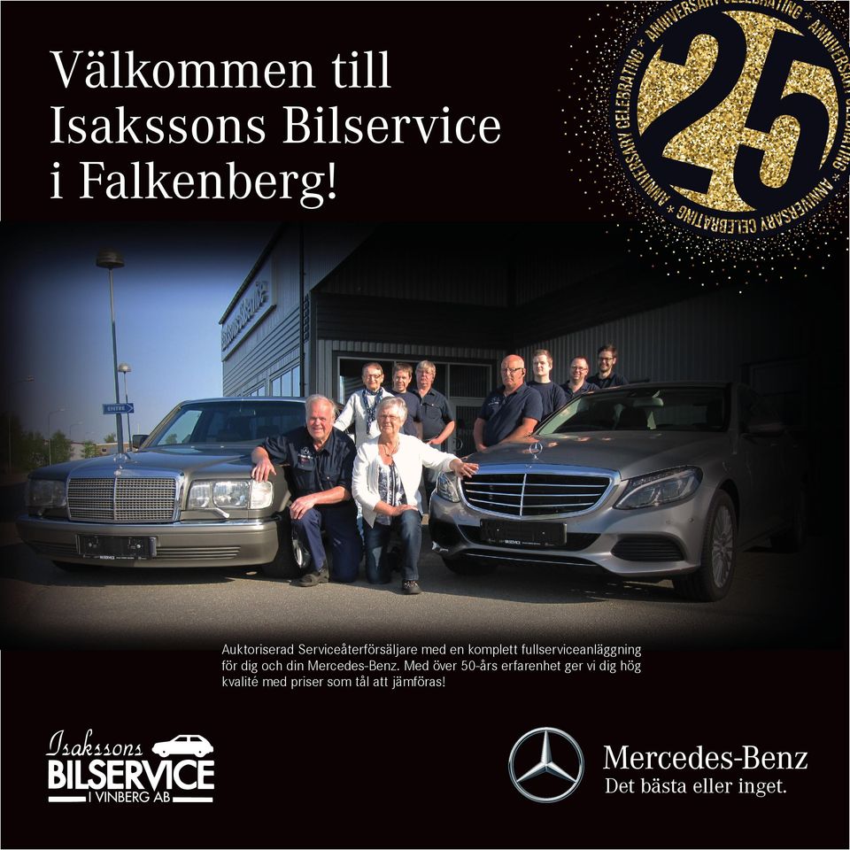 fullserviceanläggning för dig och din Mercedes-Benz.