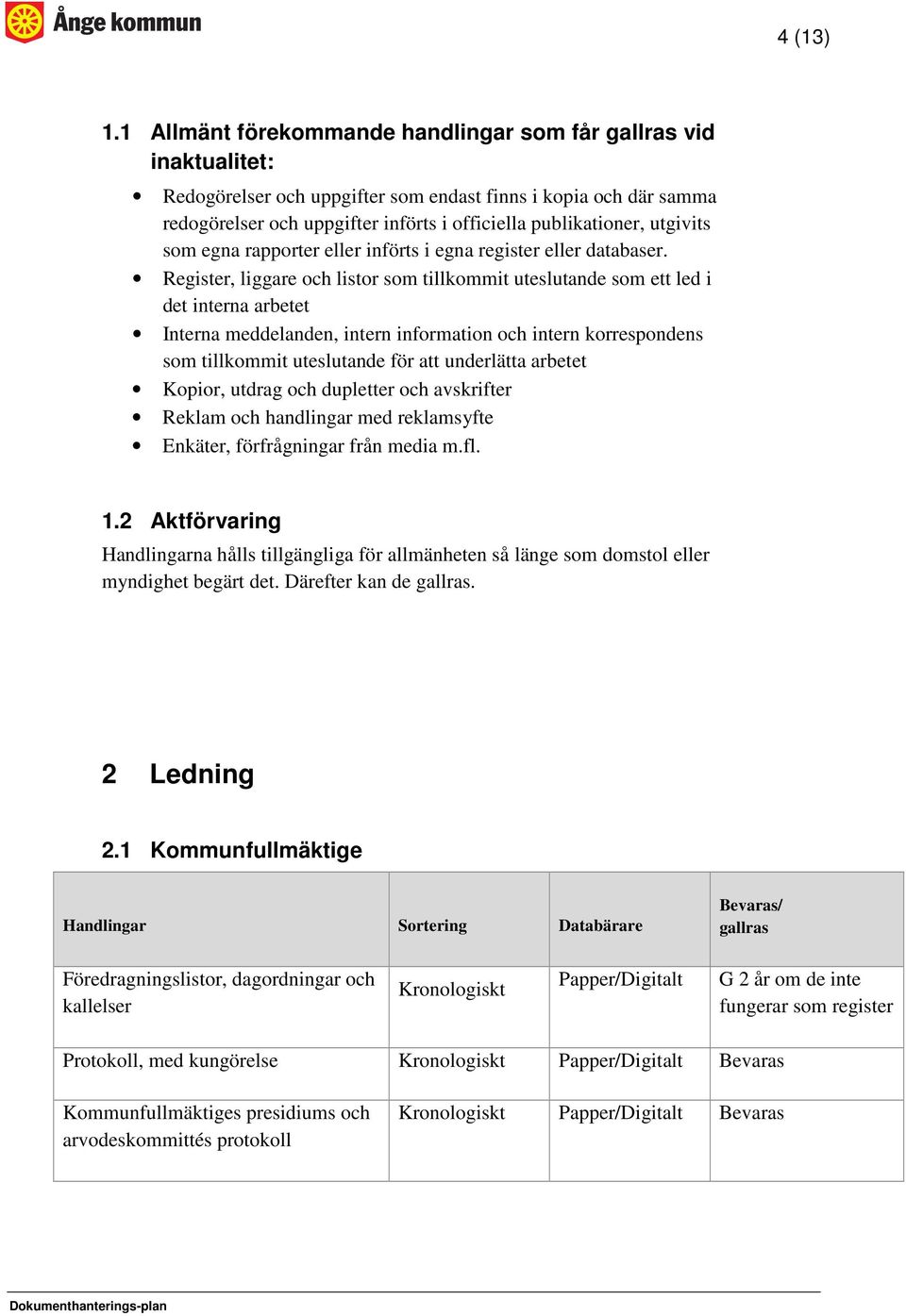 som egna rapporter eller införts i egna register eller databaser.