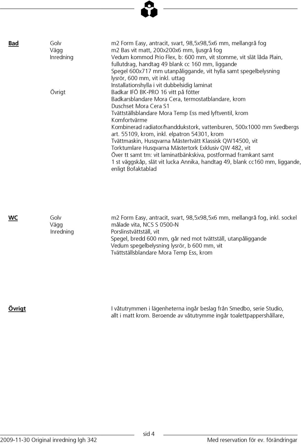 uttag Installationshylla i vit dubbelsidig laminat Badkar IFÖ BK-PRO 16 vitt på fötter Badkarsblandare Mora Cera, termostatblandare, krom Duschset Mora Cera S1 Tvättställsblandare Mora Temp Ess med