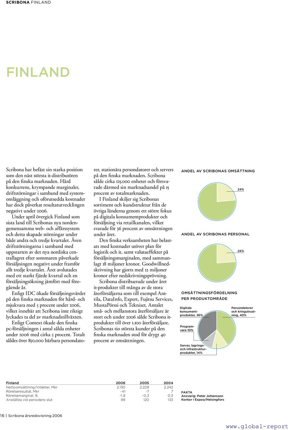 Under april övergick Finland som sista land till Scribonas nya nordengemensamma web- och affärssystem och detta skapade störningar under både andra och tredje kvartalet.