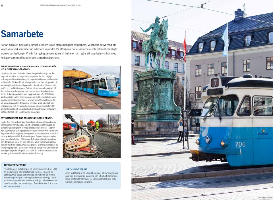 Vi når framgång genom att se till helheten och göra ett lagarbete såväl med kollegor som med kunder och samarbetspartners.